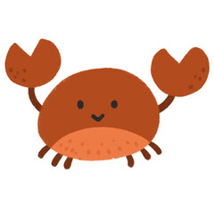Cute crab illustration