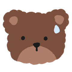 Bear cute emoticon