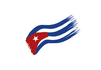 cuba flag icon, illustration of national flag design with elegance concept