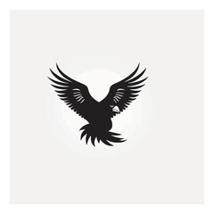 eagle fly logo vector, modern minimalist logo