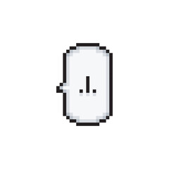Dialog cloud, middle finger pixel art