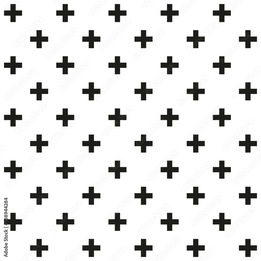 Poster crosses pattern in abstract style. seamless abstract geometric pattern. vector illustration.