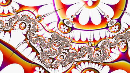 Colorful fractal art,graphic design 