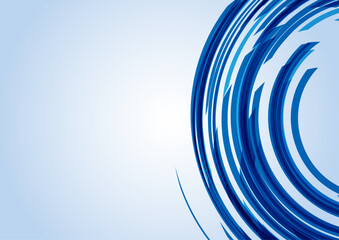 回転する抽象ウェーブ