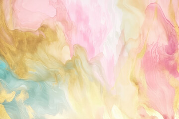 Obraz na płótnie Canvas Pastel colours watercolor texture Generative AI technology