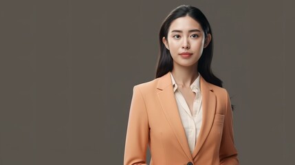 スーツ姿の若いアジア人ビジネスウーマン（Generative AI）
