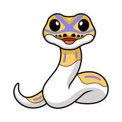 Cute banana pied ball python cartoon