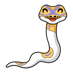 Cute banana pied ball python cartoon