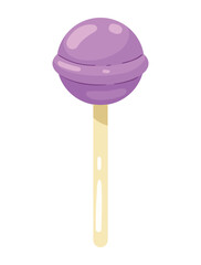 lilac lollipop candy