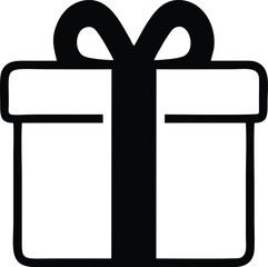 gift icon symbol design vector image. Illustration of the package box present design image. EPS 10.