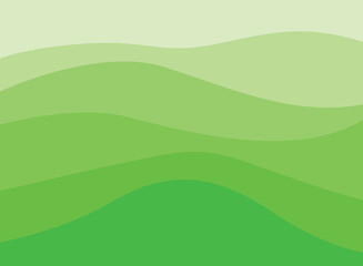 Obraz premium green wave vector abstract background flat design green background color geometric creative for business banner, poster, flyer, card, cover