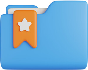Bookmark Folder 3D Icon