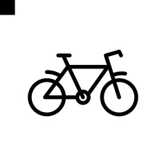 Bike icon line style vector