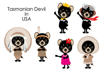 Tasmanian Devil in USA Cosplay Character