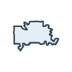 Color illustration icon for montgomery 