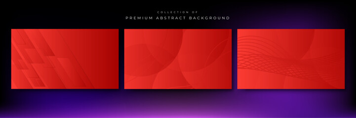 Modern red abstract presentation background with stripes lines