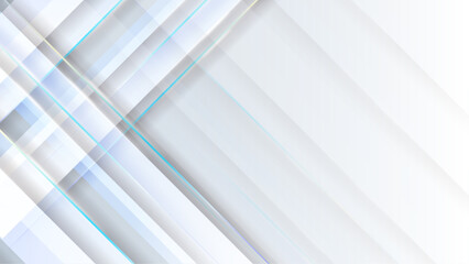 Obraz premium Modern white abstract presentation background with stripes lines
