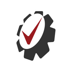 gear logo template. Icon Illustration Brand Identity. Isolated and flat illustration. Vector graphic