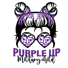 Purple Up For Military Kids Svg Bundle, Purple Up USA flag SVG, Proud Of Military Children Svg, Patriotic Military Svg, Military Family Svg

