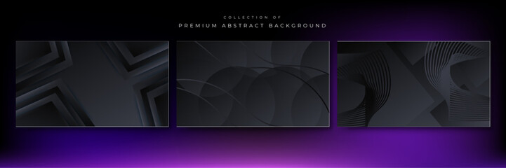 Vector gradient dynamic black lines background