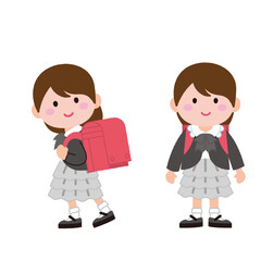 新入学の小学一年生女子