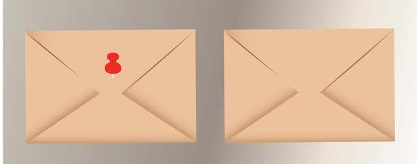 Set of envelopes with letters