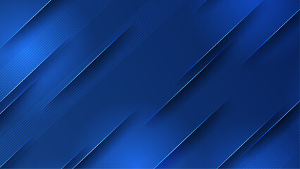 Obraz premium Abstract blue geometric shapes vector technology background, for design brochure, website, flyer. Geometric 3d shapes wallpaper for poster, certificate, presentation, landing page