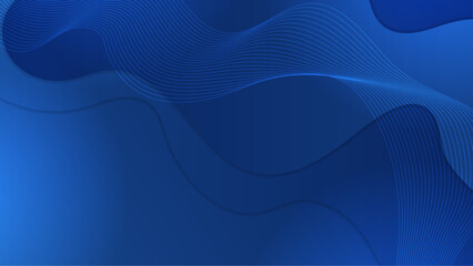 Modern abstract presentation blue background with stripes lines
