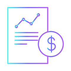 Management icon with purple blue outline style. digital, concept, person, meeting, software, symbol, internet. Vector illustration