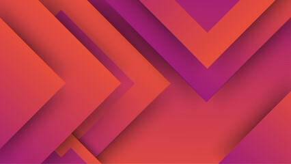 Abstract geometric shapes vector technology background, for design brochure, website, flyer. Geometric 3d shapes wallpaper for poster, certificate, presentation, landing page red