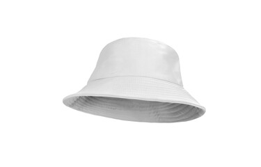 White bucket hat  PNG transparent