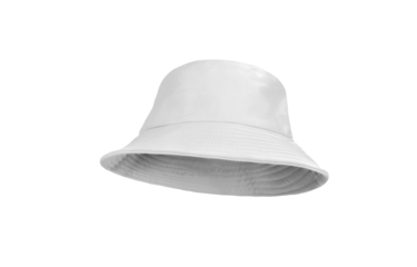 White bucket hat  PNG transparent