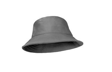 Black bucket hat  PNG transparent