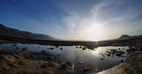 Fototapeta premium Atardecer impresionante en Lanzarote