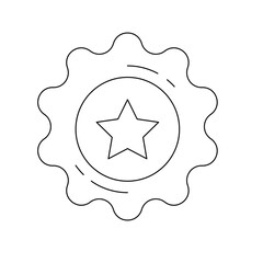 Brande icon with black outline style. business, design, branding, marketing, vector, brand, strategy. Vector illustration