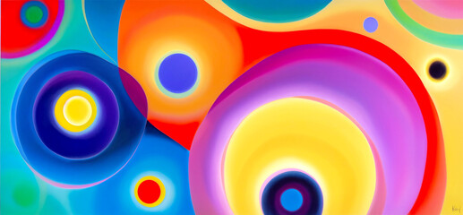Abstract shapes background artwork created with Generative AI.