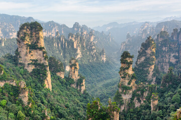 Fototapeta na wymiar Quartz sandstone pillars (Avatar Mountains)