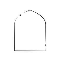 Naklejka premium Aesthetic Border Frame Style