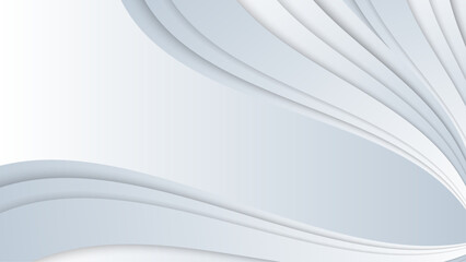 Modern geometric shapes 3d abstract technology background. Vector abstract graphic design banner pattern presentation background web template white