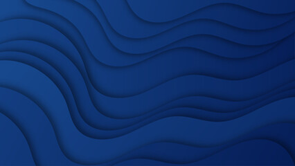 Abstract geometric wave blue background