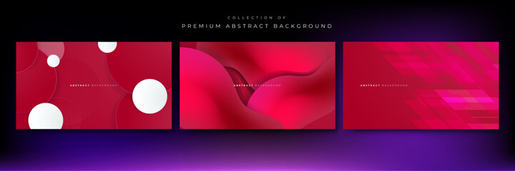 Vector gradient abstract background red