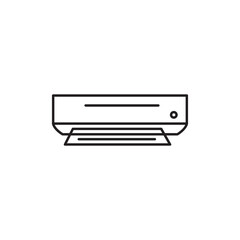 printer icon electronics vector design line illustration