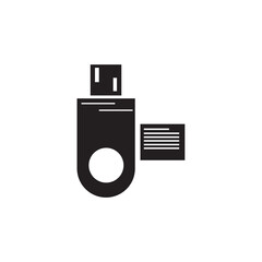USB data icon design abstract vector illustration