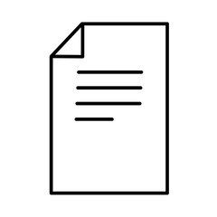 Paper icon with black outline style. advertising, payment, girl, holding, icon, illustration, management. Vector Illustration