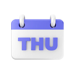 3d calendar icon illustration