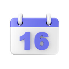 3d calendar icon illustration