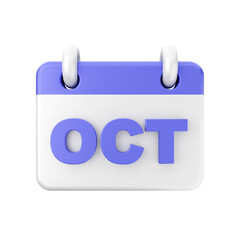 3d calendar icon illustration