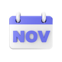 3d calendar icon illustration