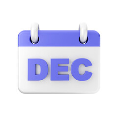 3d calendar icon illustration
