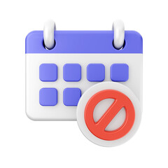 3d calendar icon illustration